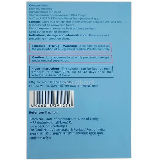 insugen r penfill 3 ml